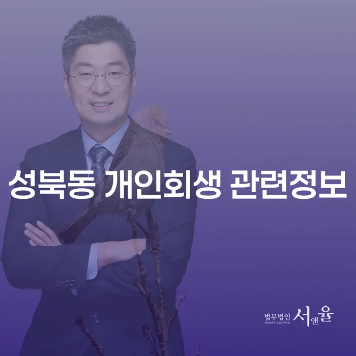 성북동 개인회생 관련정보