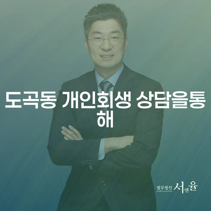 도곡동 개인회생 상담을통해