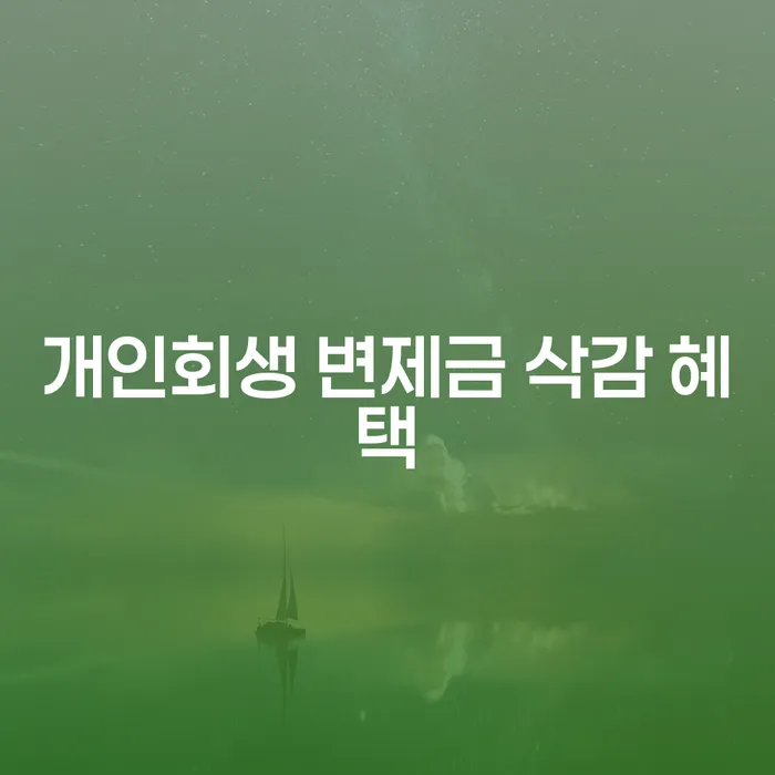 개인회생 변제금 삭감 혜택: 어떻게 최대한 활용할 수 있을까요?