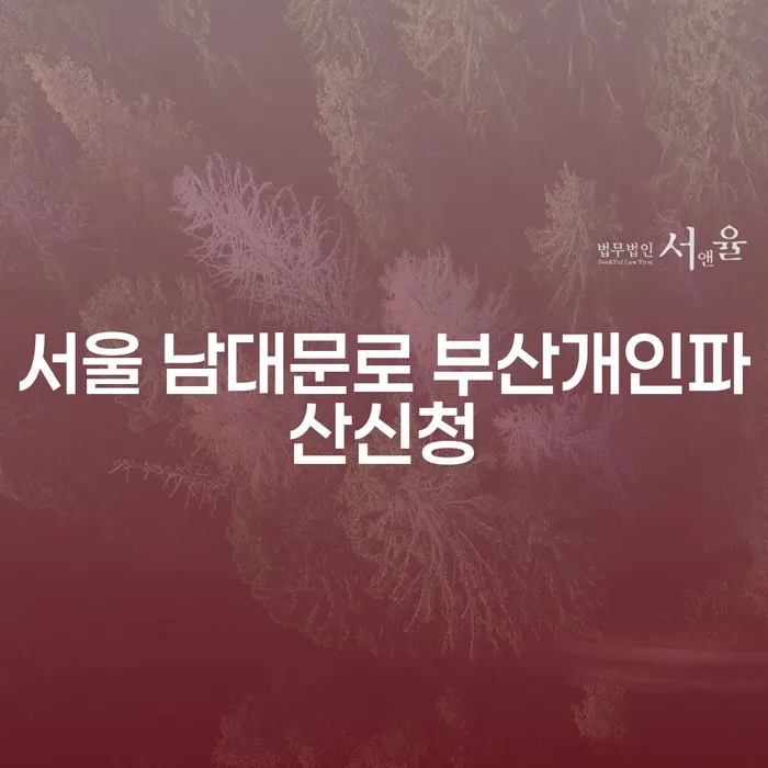 서울 남대문로 부산개인파산신청, 어떻게 준비해야 할까요?